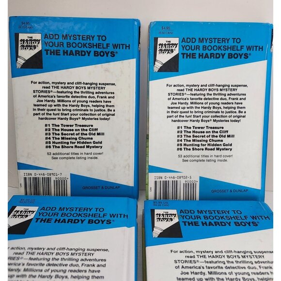 Hardy Boys Book Bundle (4) Franklin W. Dixon 1, 2, 3, 54 Vintage Hardcovers - Picture 6 of 12